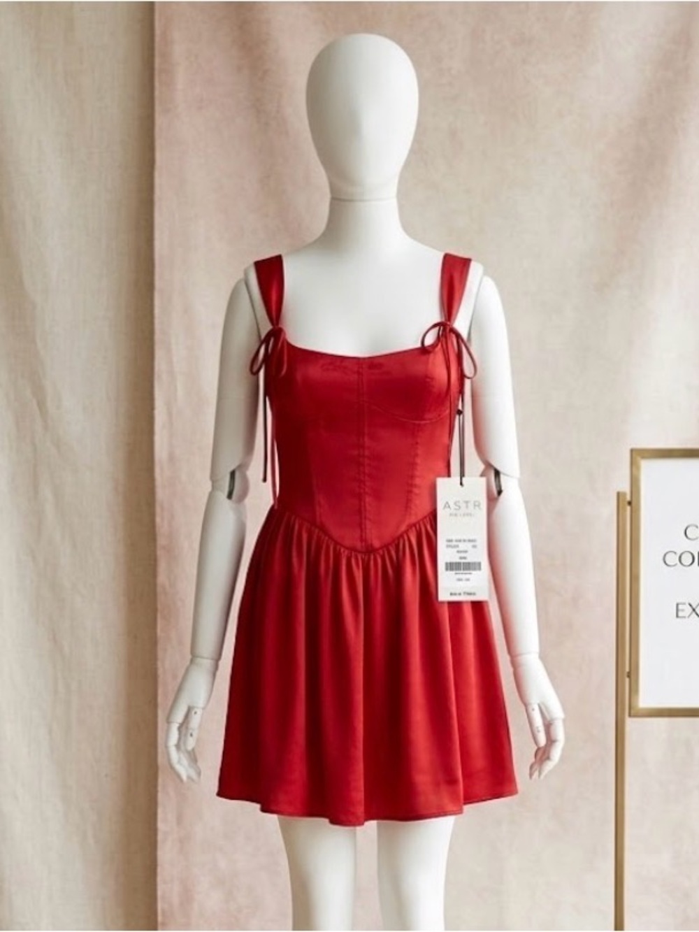 Francesca's Collections Elegant Red Dress